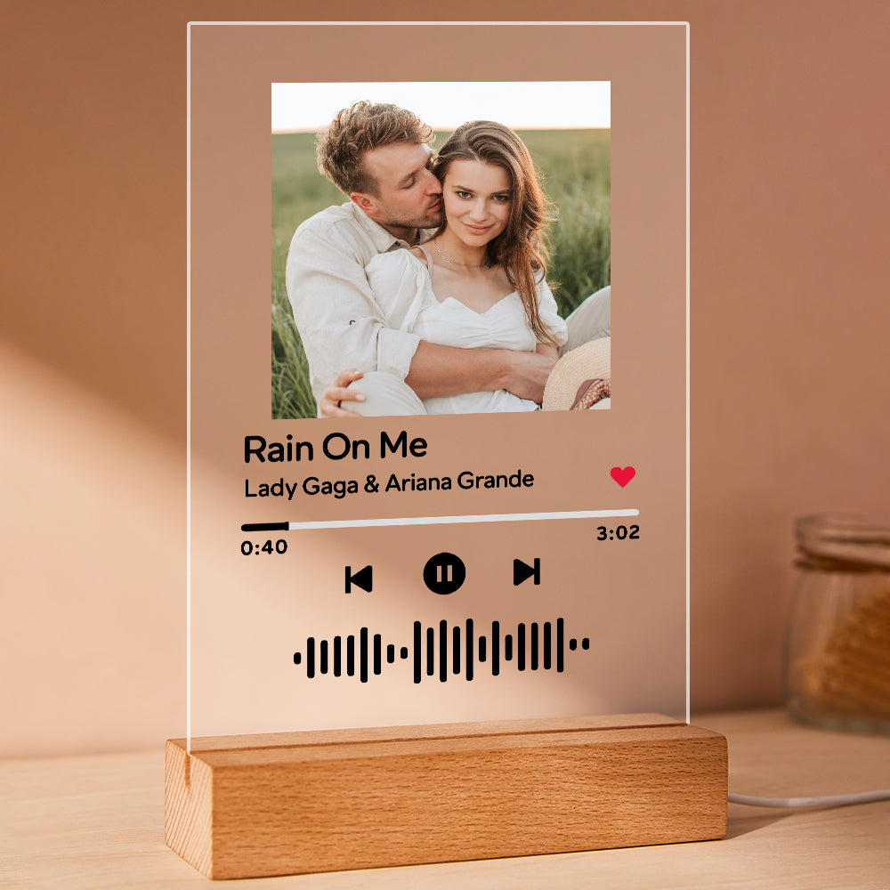 Personalized Music Album Night Light Scannable Code Night Lamp