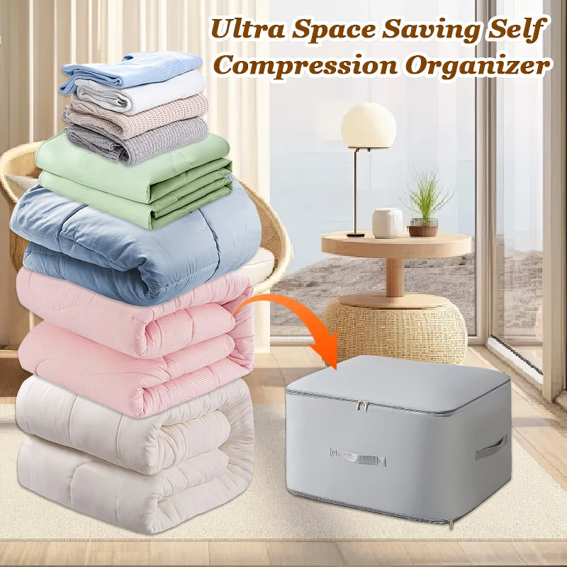 Ultra Space Saving Self Compression Organizer