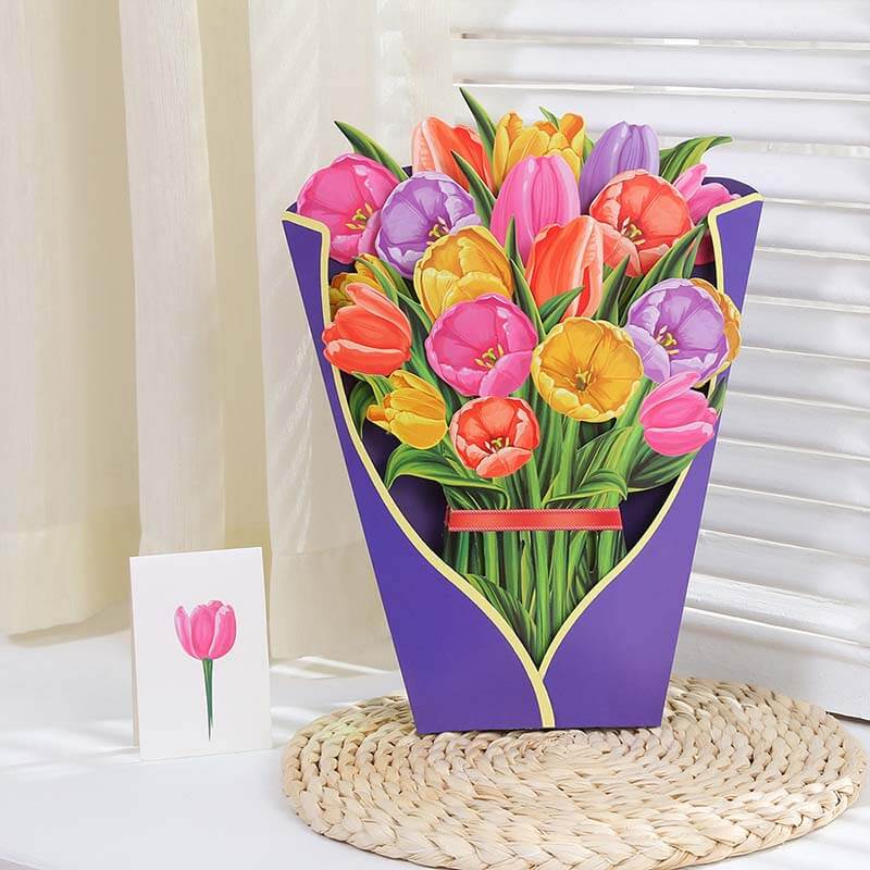 Pop Up Flower Bouquet Greeting Card