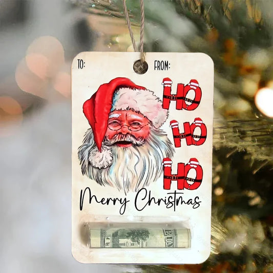 2024 Money Holder Christmas Ornament_G049_Ho Ho Ho