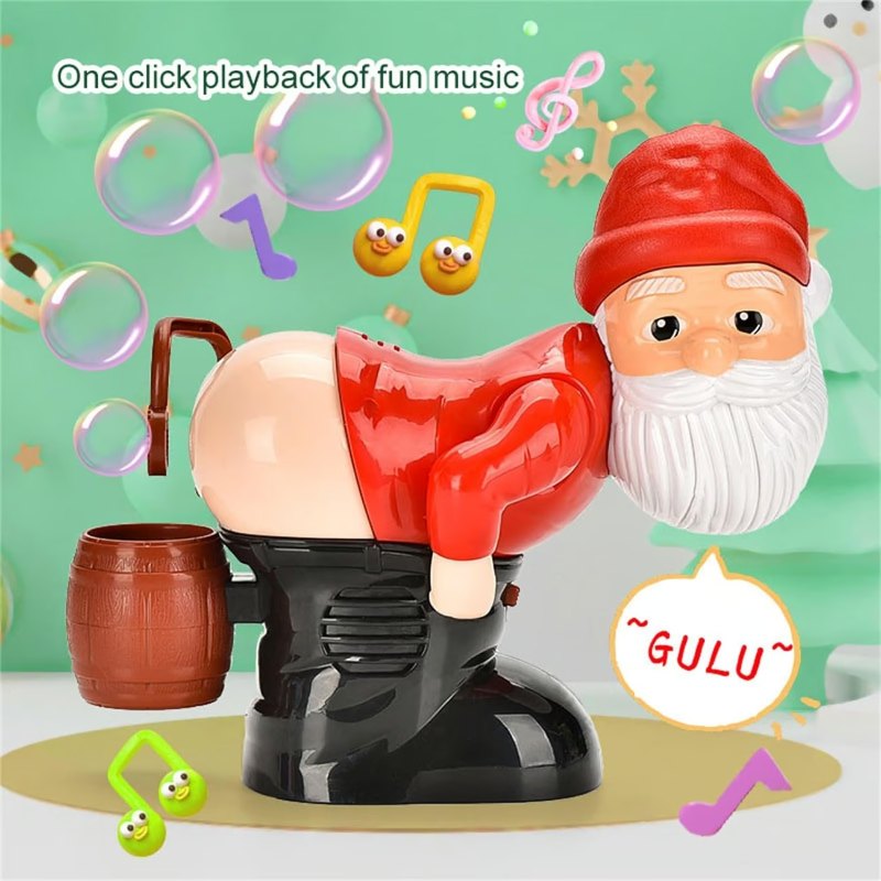 Funny Santa Claus Bubble Modeling of The Fart Fart