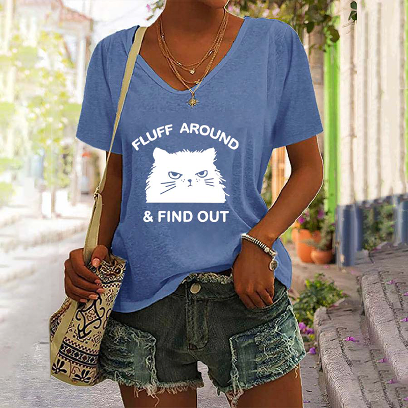 Fluff Around & Find Out V-Neck Tee