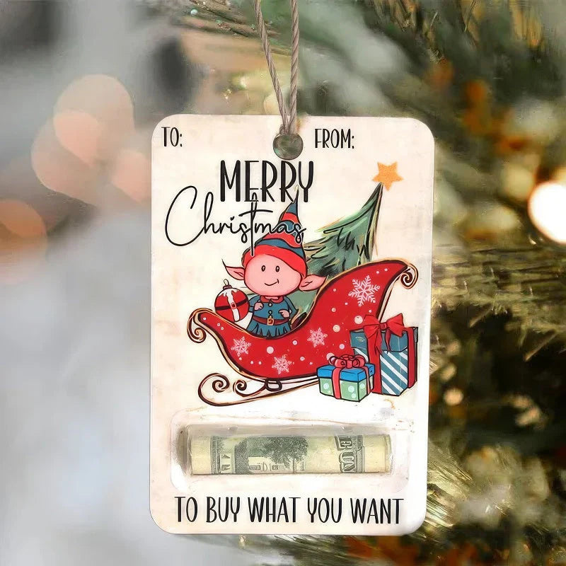 2024 Money Holder Christmas Ornament_G049_Gnome