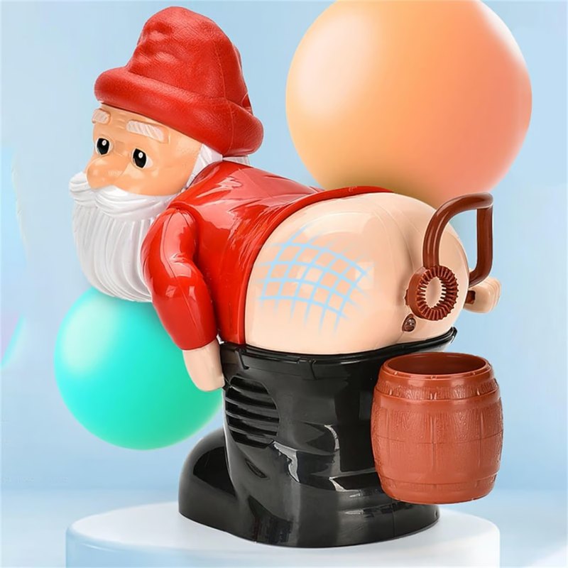 Funny Santa Claus Bubble Modeling of The Fart Fart