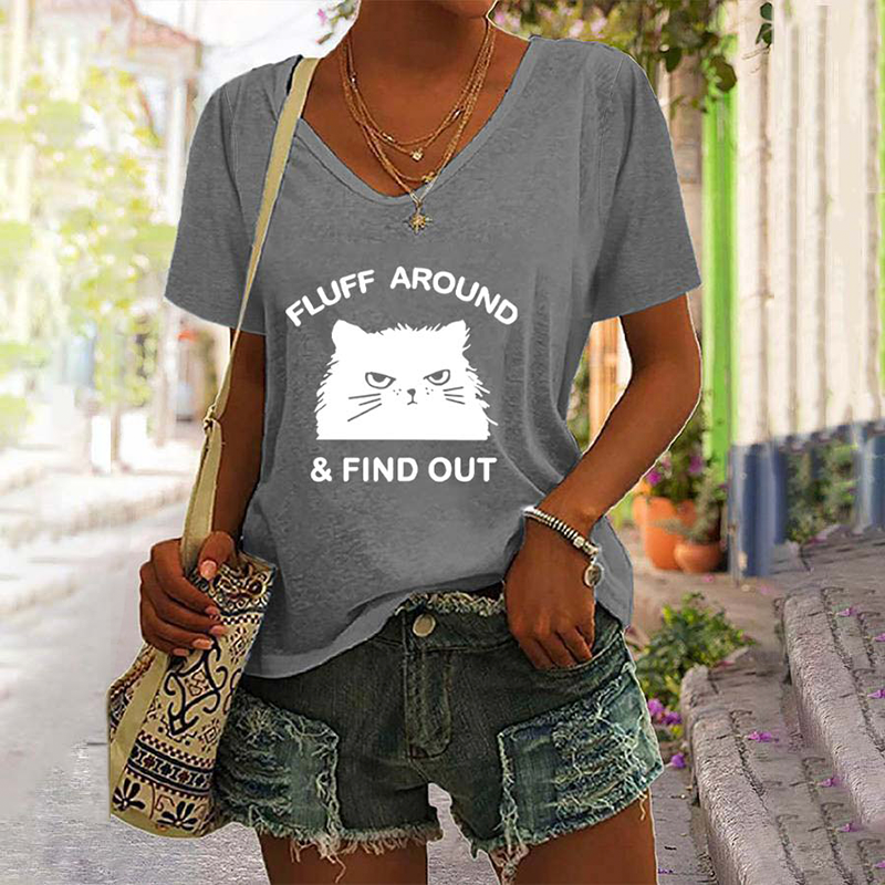 Fluff Around & Find Out V-Neck Tee