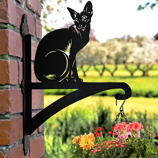 Sphynx Cat Metal Hanging Bracket Plant Stand PS120