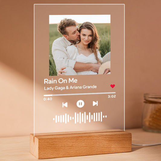 Personalized Music Album Night Light Scannable Code Night Lamp