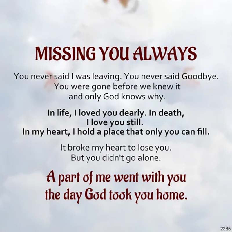 For Memorial - Tiny Heart With Wings Ring - Missing You Always