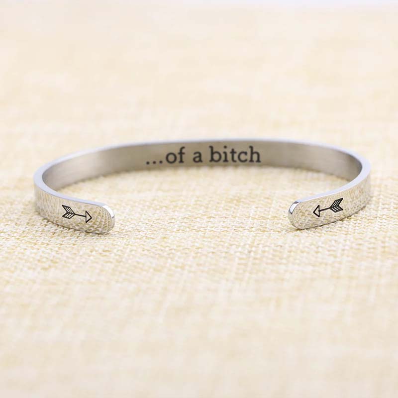 Be Kind...Of A Bi♥ch Mantra Bracelet