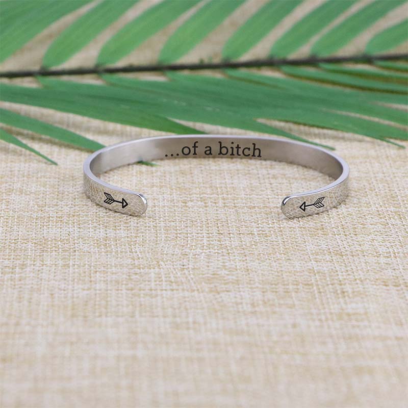 Be Kind...Of A Bi♥ch Mantra Bracelet