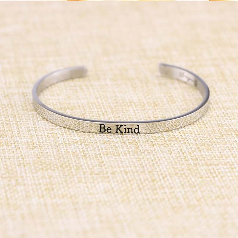 Be Kind...Of A Bi♥ch Mantra Bracelet