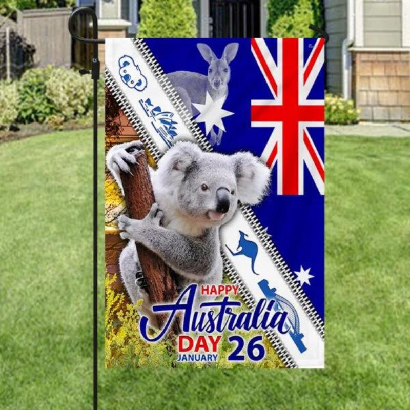 Koala Australia Flag Happy Australia Day