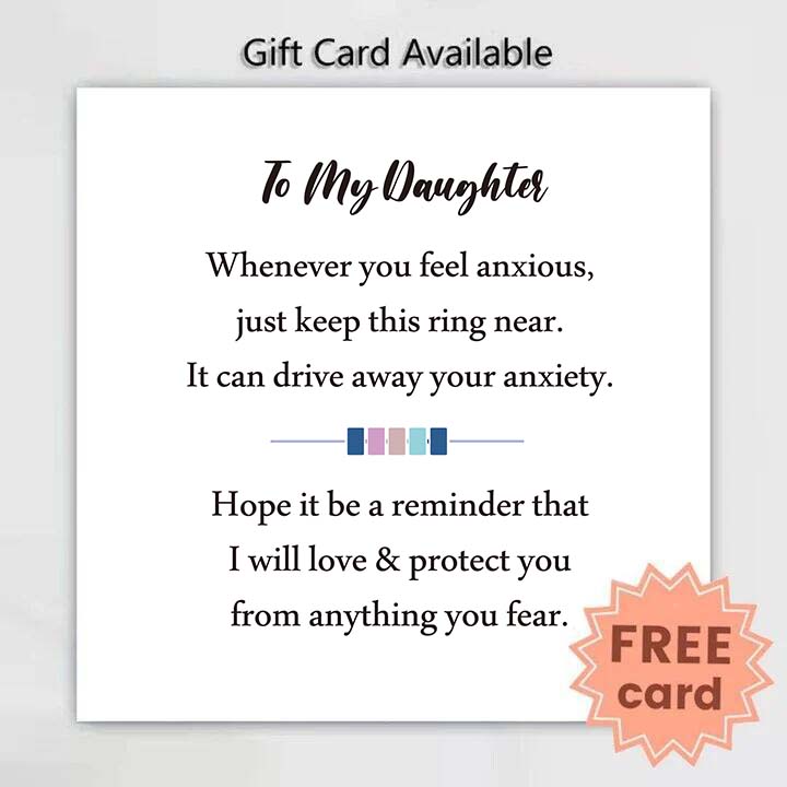 💓For Daughter - Drive Away Your Anxiety Fidget Rings -Adjustable💕