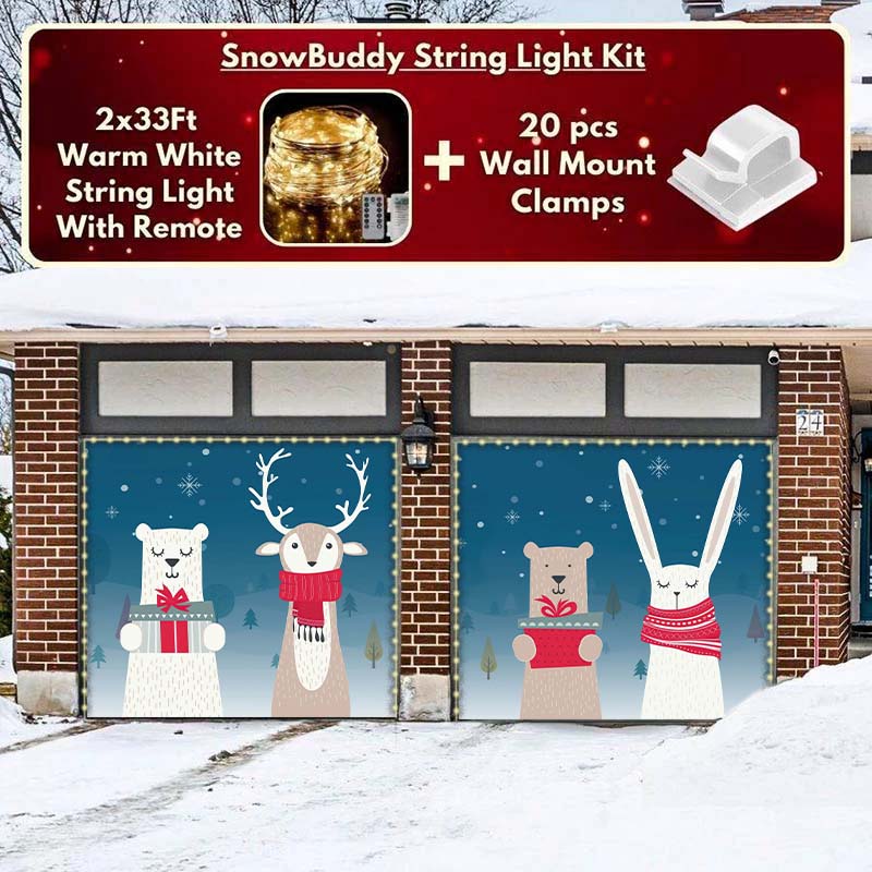 Christmas Critters Garage Door Covers F584