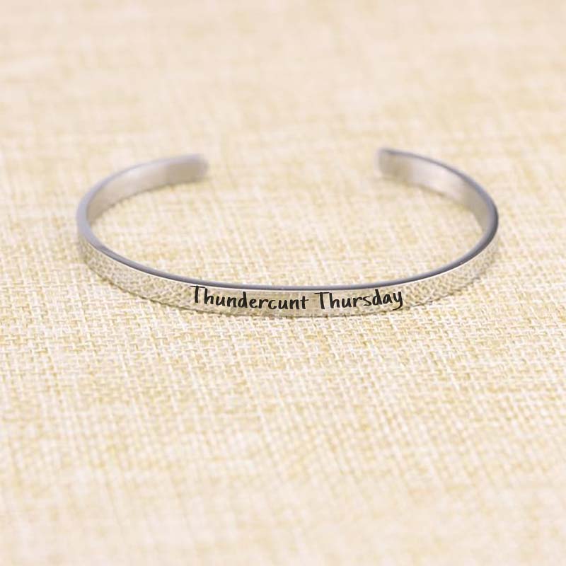 Sarcastic Souls Work Mood Engraved Bracelets