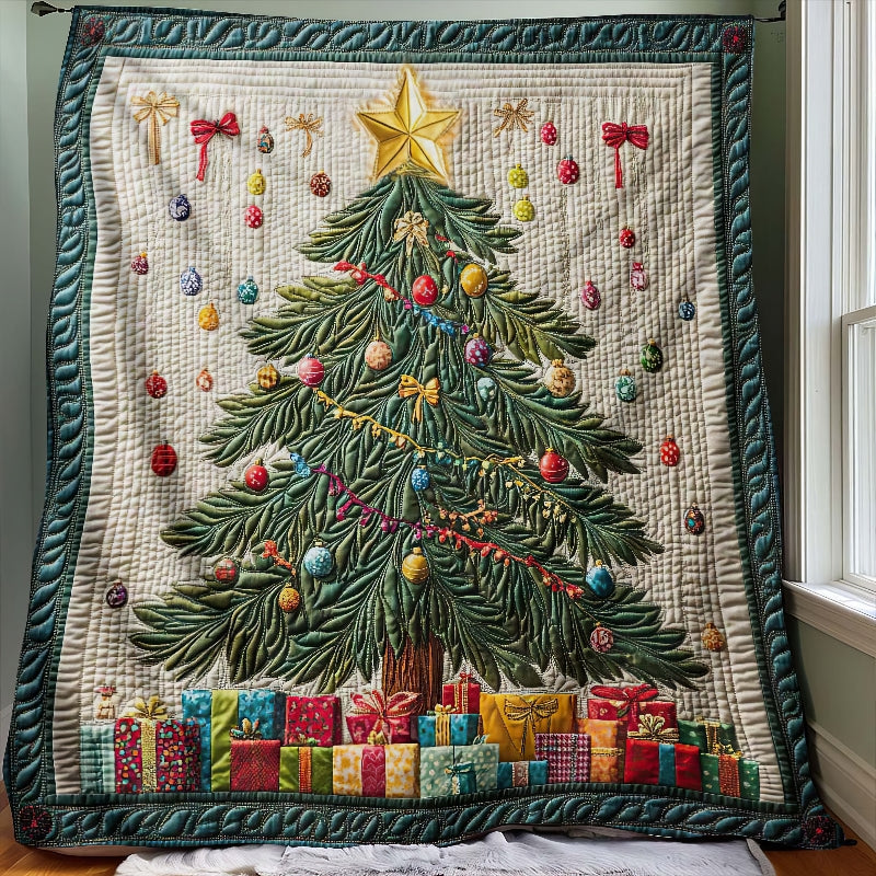 Christmas Tree & Star Winter Blanket - H201 - Premium Blanket