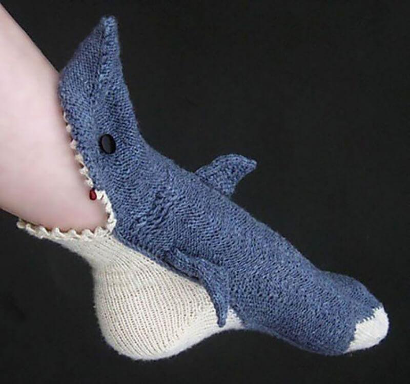 Knit Crocodile Socks