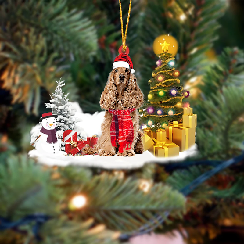 Cocker Spaniel Christmas Ornament SM130