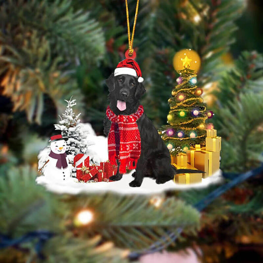 Flat Coat Retrievers Christmas Ornament SM144