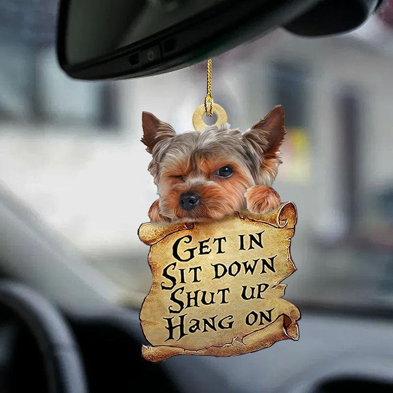 Yorkshire Terrier Get In Ornament GI002