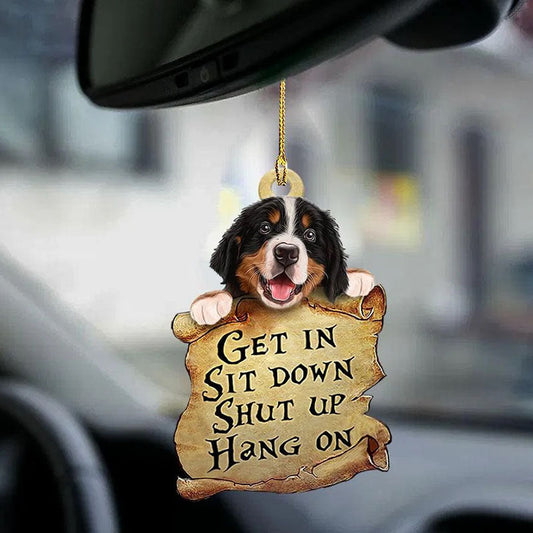 Bernese Mountain Dog Get In Ornament GI034