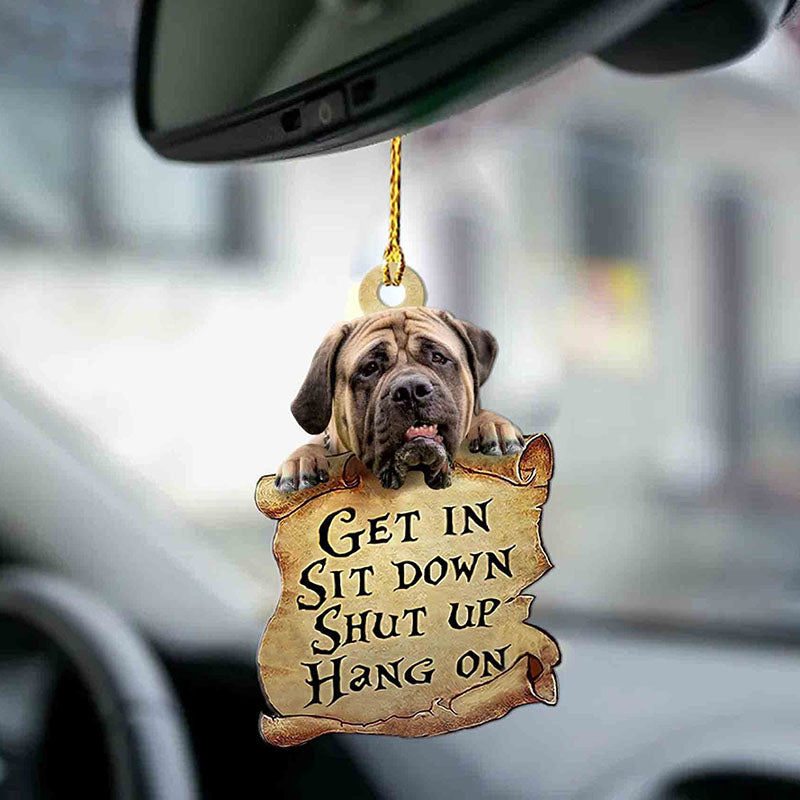 English Mastiff Get In Ornament GI038