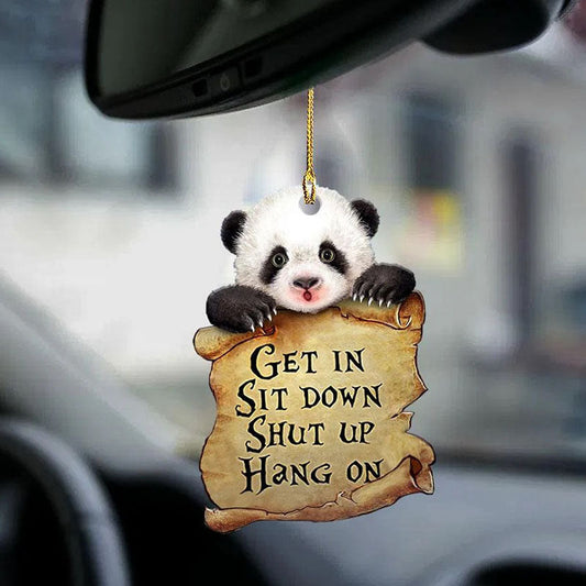 Panda Get In Ornament GI104