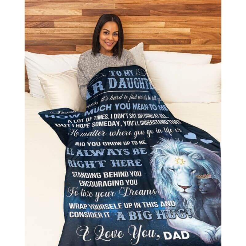 To My Daughter- From Dad - A360 - Premium Blanket