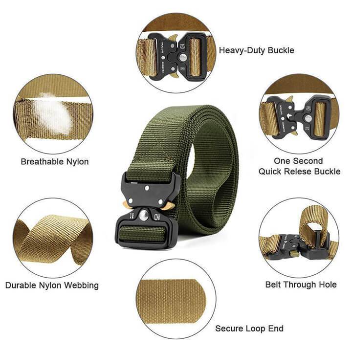 Military Style Tactical Nylon Belt