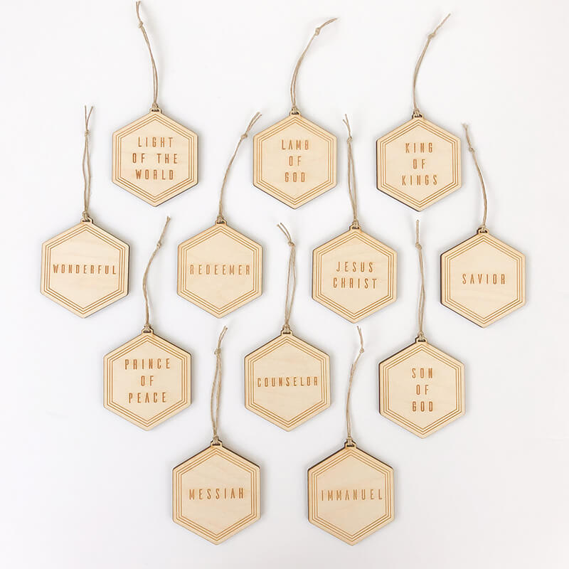 Names Of Jesus Ornaments