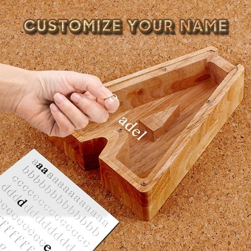 Personalized Wooden Letter Piggy Bank 🔥Buy 2 Free Shipping🔥