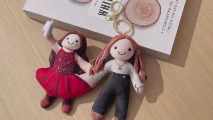Personalized Photo Plush Doll Keychain Mini Me Plush Keychain Gifts